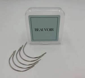 Beauvoir Hair Silver Needles 5pk