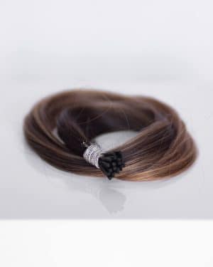 Beauvoir Hair I-Tip 16" Pro Blend #2/18 Cafe Noir Balayage
