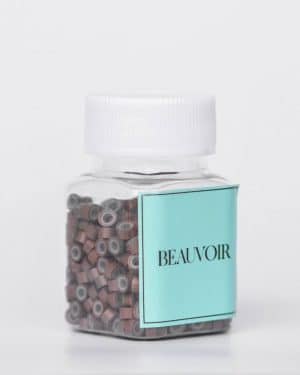Beauvoir Hair Aluminum Silicon Lined Beads Caramel