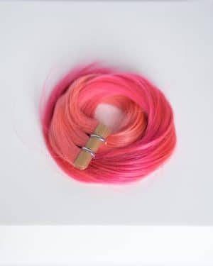 Beauvoir Hair Tape-in 18"(10 Pack) Pro Blend VIVIDS #54/63 Ombre Soft Pink