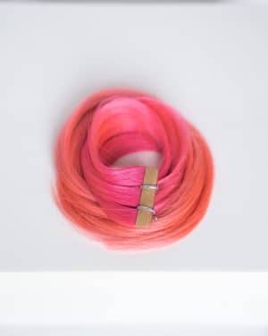 Beauvoir Hair Tape-in 18" Pro Blend  #54/36 Vivid Ombre Dark Pink (dark on top)