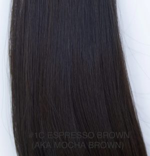 Beauvoir Hair Butterfly Weft 16" Pro Blend #1C Espresso Brown
