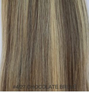 Beauvoir Hair Butterfly Weft 16" Pro Blend #4/27 Chocolate Brule