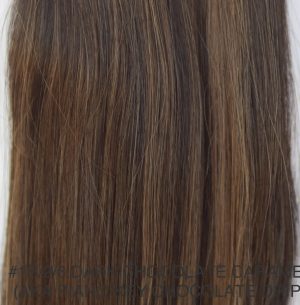 Beauvoir Hair Butterfly Weft 16" Pro Blend #1b/2/6 Dark Chocolate Caramel