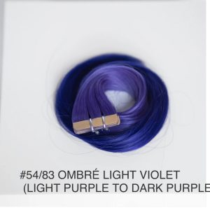 Beauvoir Hair K-Tip 16" Pro Blend #54/83 Ombre Purple Light to Dark