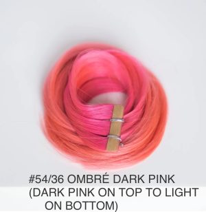 Beauvoir Hair K-Tip 16" Pro Blend #54/36 Vivid Ombre Dark Pink (dark on top)
