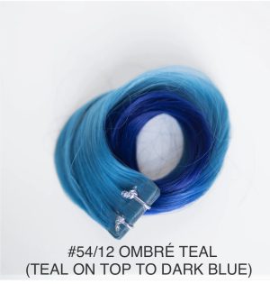 Beauvoir Hair K-Tip 16" Pro Blend #54/12 Ombre Teal