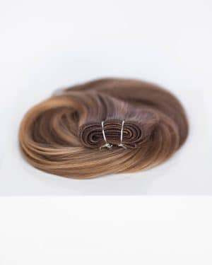 Beauvoir Hair Machine Weft 16" Pro Blend #4/27 Chocolate Brule