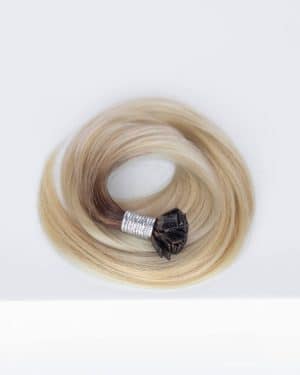 Beauvoir Hair K-Tip 22" Pro Blend #T3/60 Cocoa Rooted Blonde